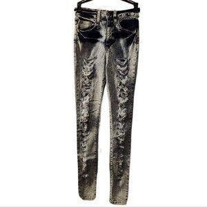 Cello‎ Distressed Skinny Blue Jeans Juniors Size 3